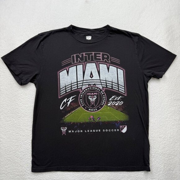 RARE MLS Inter Miami CF x Abercrombie & Fitch Tee 2020 Inaugural Season Size L - Picture 3 of 8